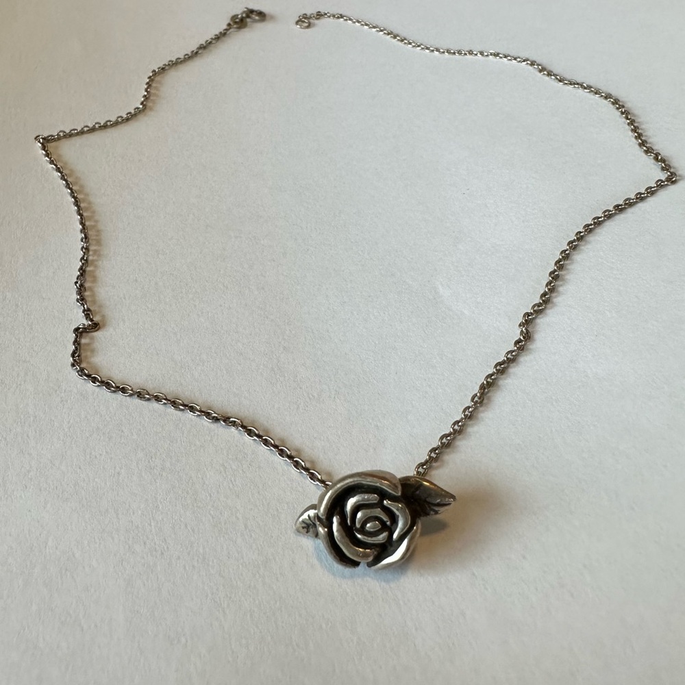 Handmade Rose Necklace